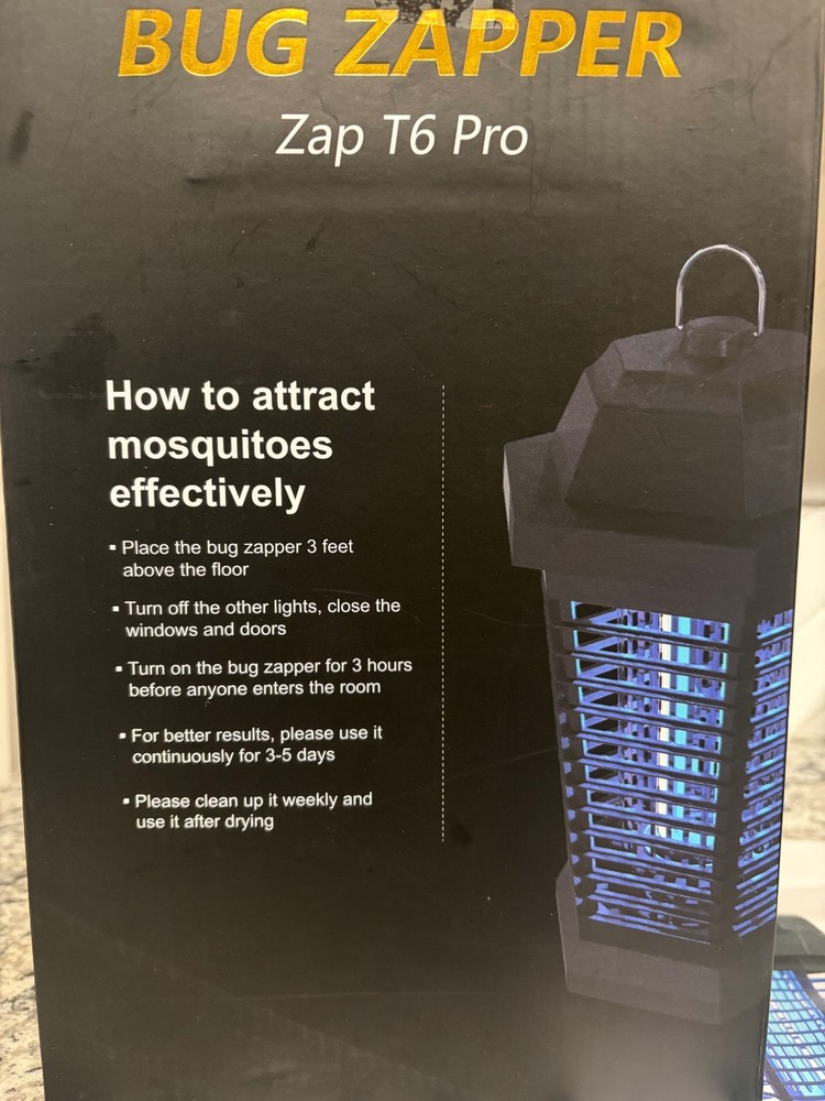 Bug Zapper Outdoor, Electric Mosquito Fly Zapper, plus an Extra Replacement Bulb
