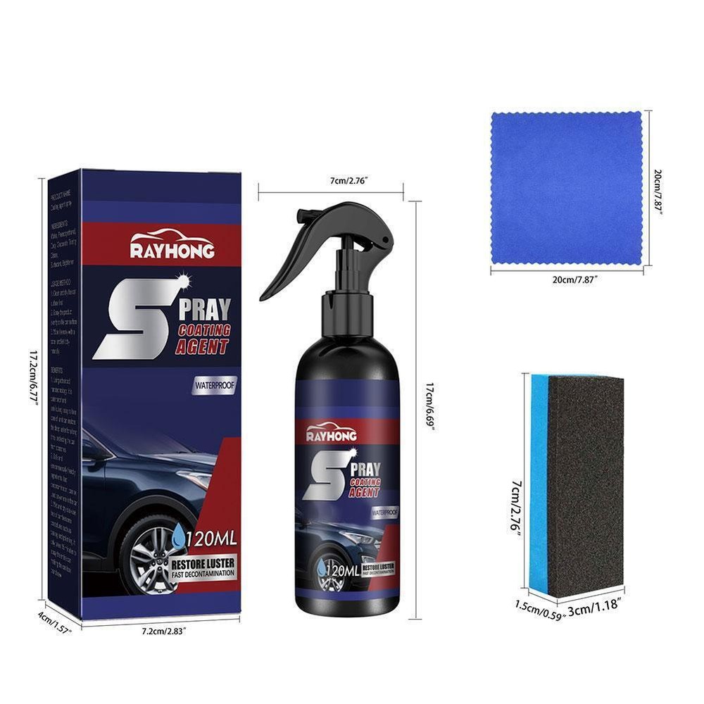 2PCS Automobile Coating Spray Multi-Functional Ceramic Coating Renewal Agent USA