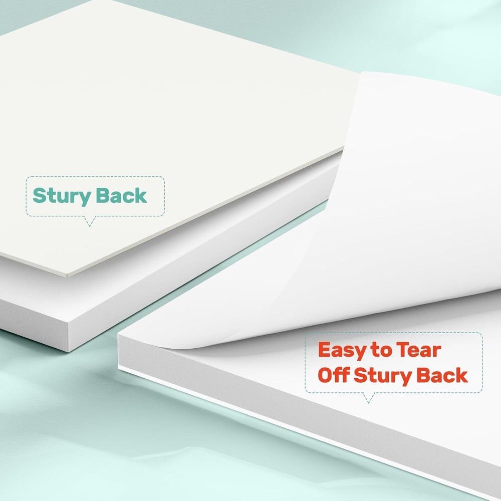 3" x 5" Note Pads - Memo - Blank Scratch - Small 3x5 Inch, White