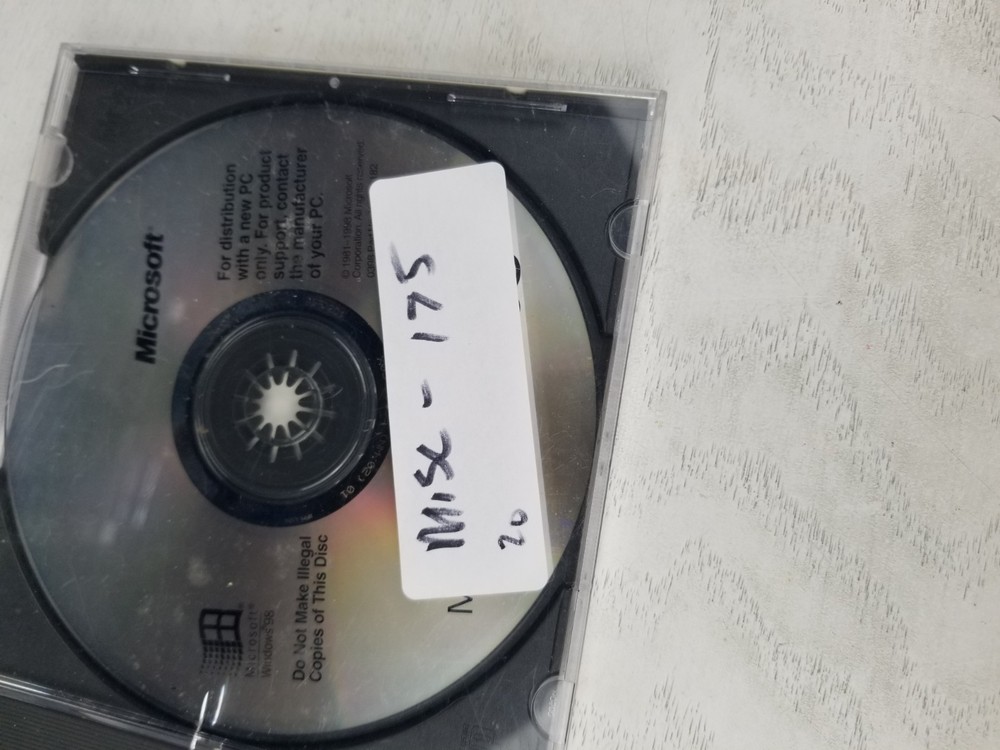 Microsoft Windows 95 OS Install Disc Part # 000-59944 Genuine