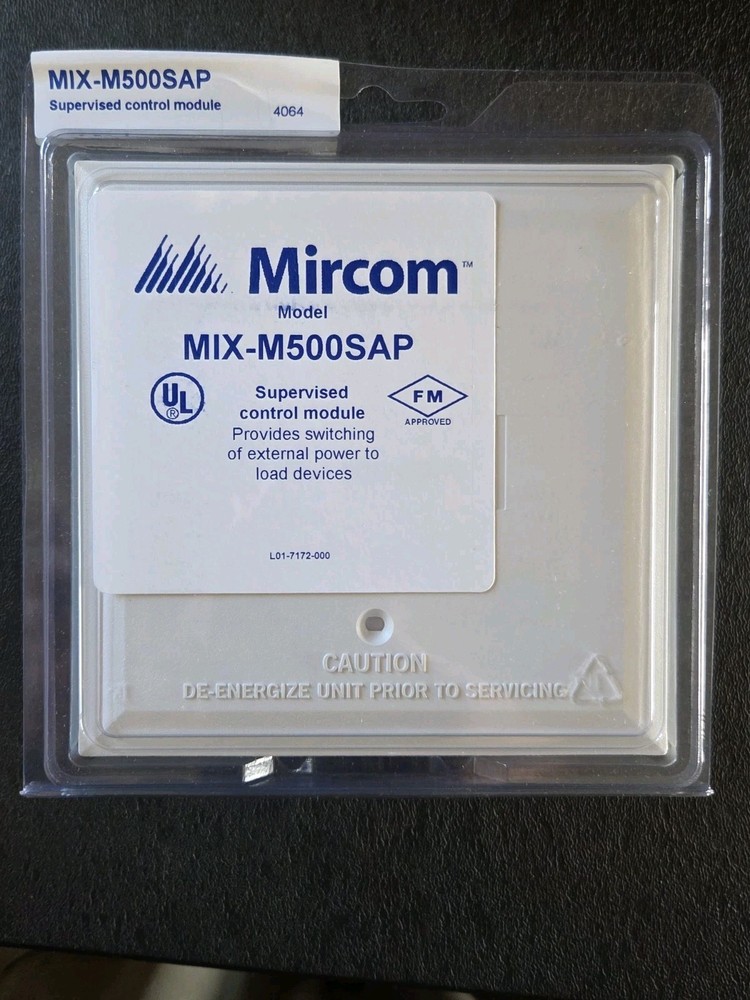 MIRCOM MIX-M500SAP SUPERVISED CONTROL MODULE - BRAND NEW - "WHITE" - 84 AVAIL.