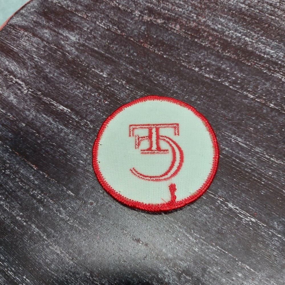 Vintage Red & White Thomas Center Muzzle Embroidered Patch