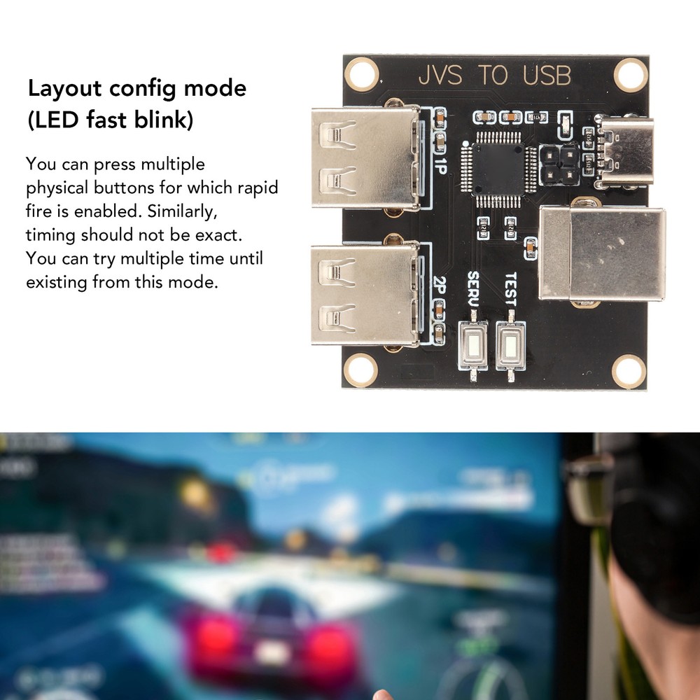For JVS To USB Controller Adapter For JVS Based System For TTX2 TTX3 Na Fit