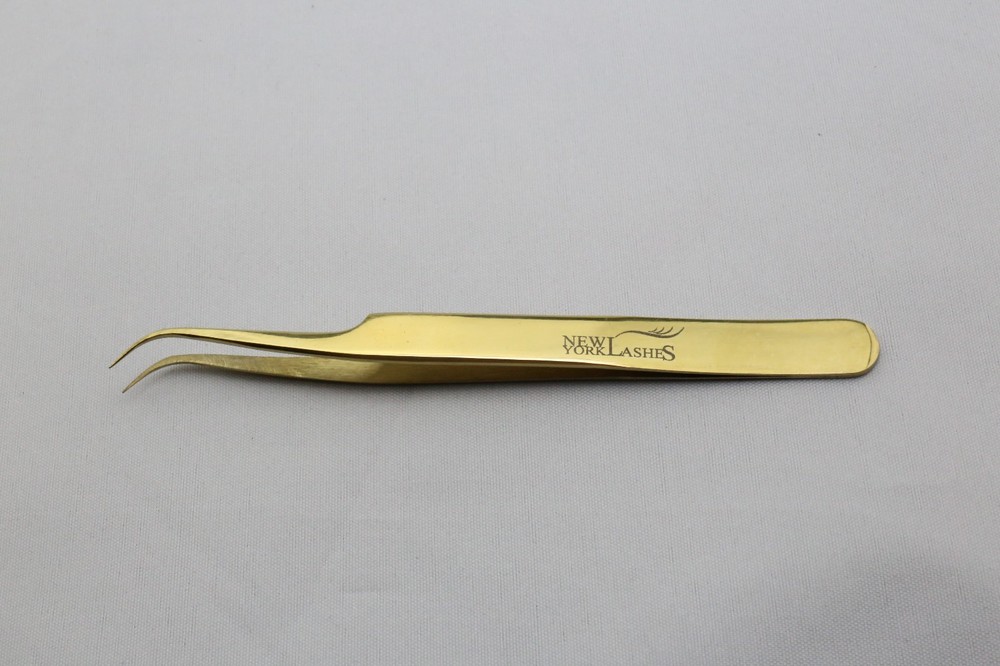 Eyelash Extension Tweezers Gold