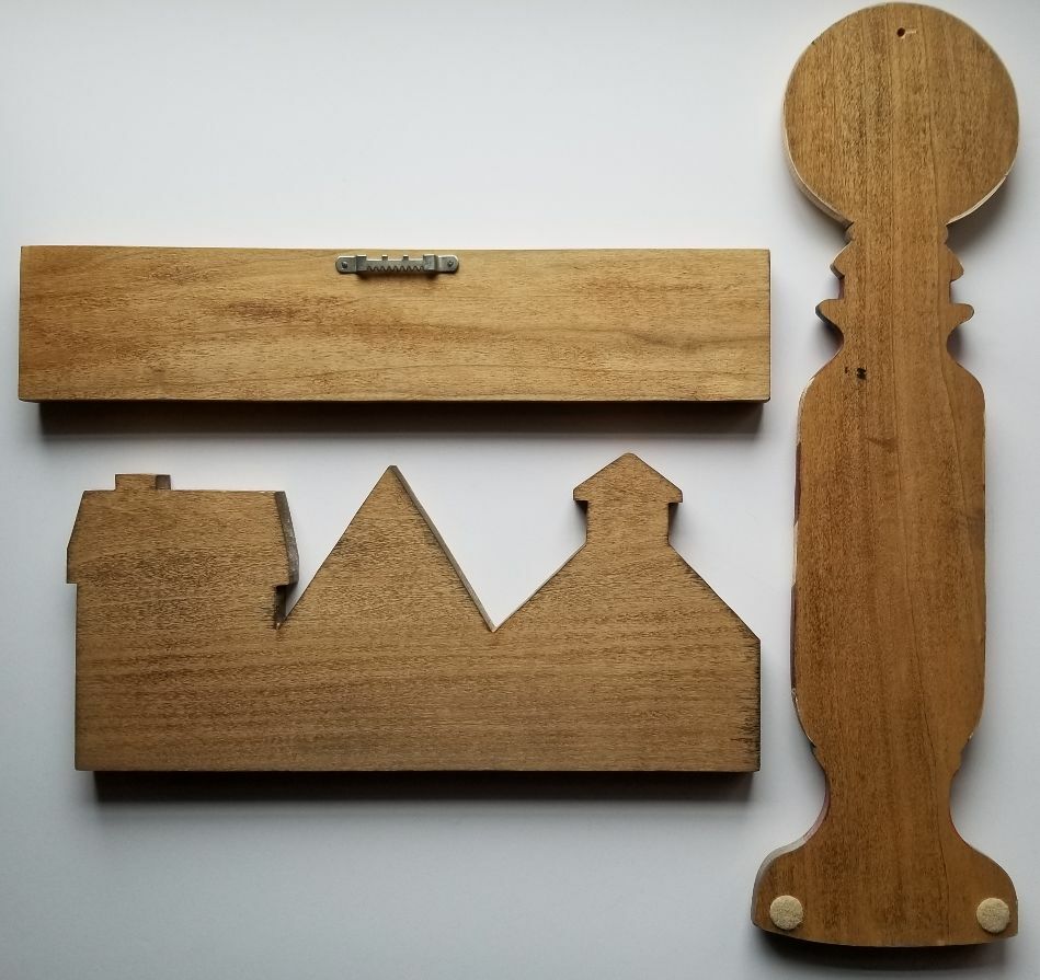 Wood Craft Items Quantity 3 All Hand Made and Painted