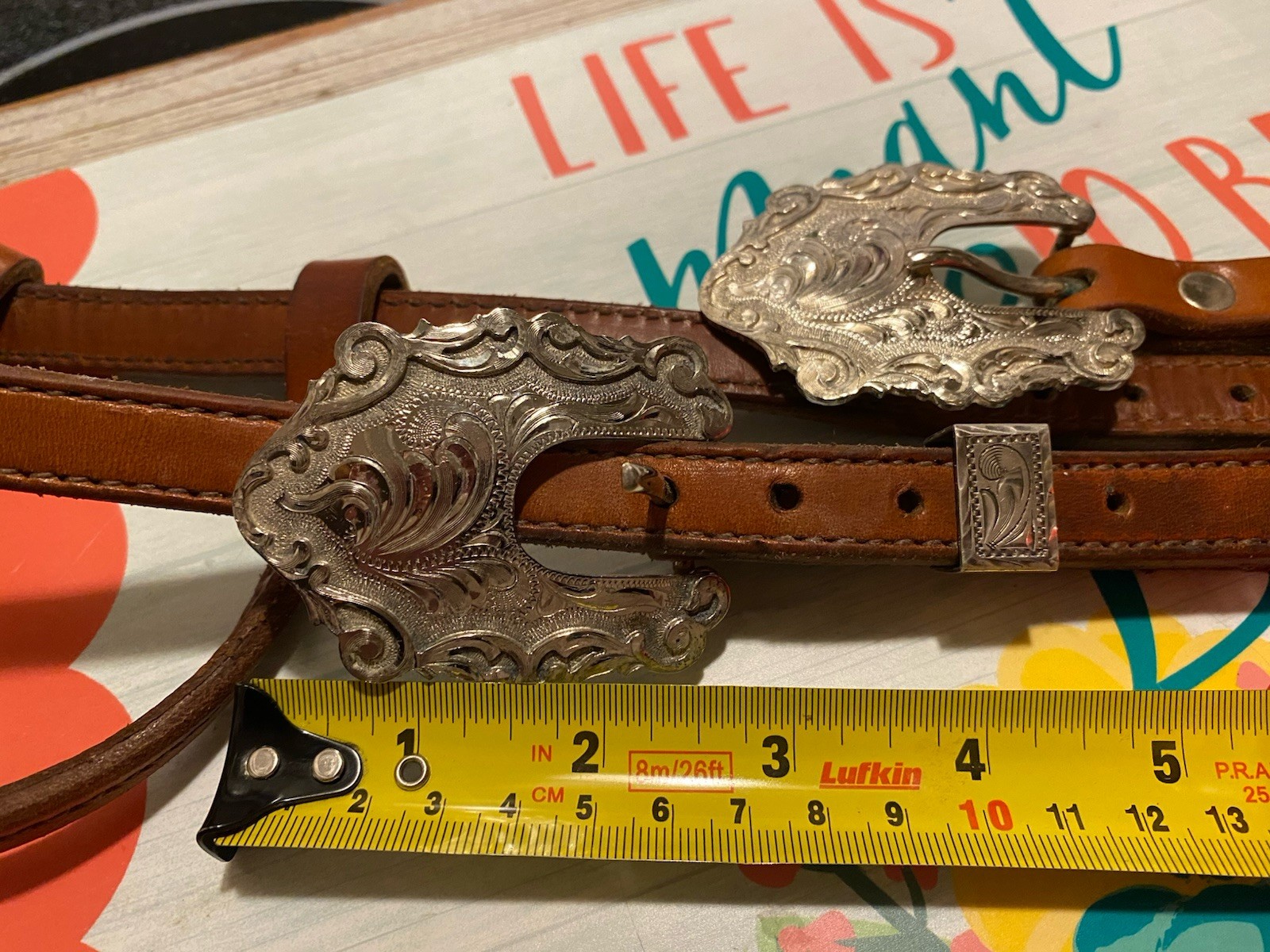 Kathy’s Custom “ Santana “ Large Silver Buckles Western Show Headstall USA