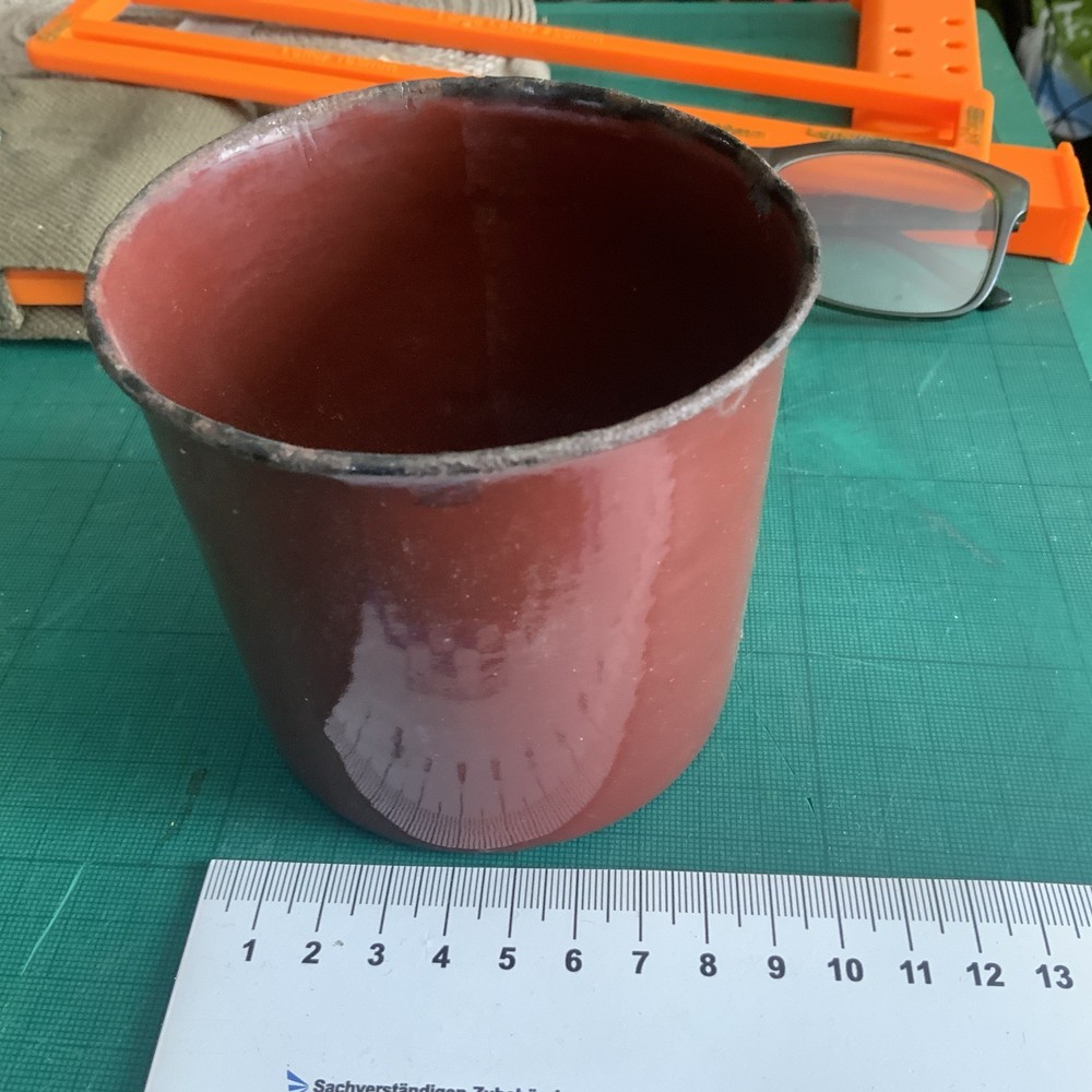 WWII Pattern British Army Military Issue Brown Enamel Cup