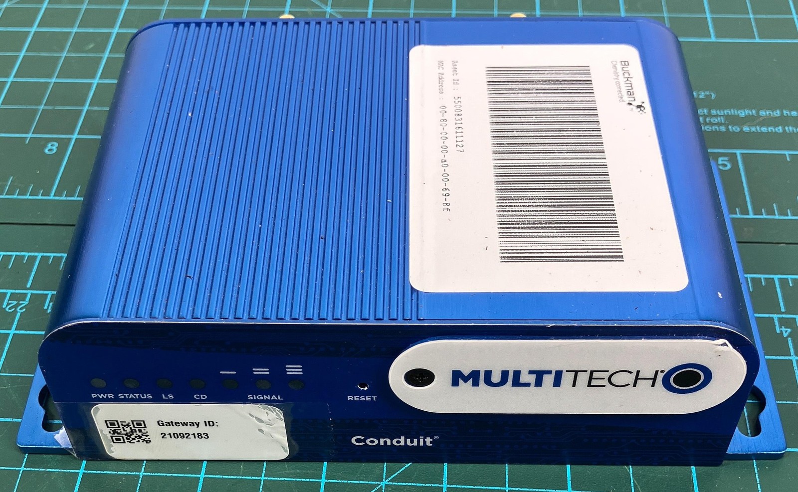 MultiTech MTCDT-L4N1-247A-915-GS-BKM Conduit LTE Gateway Blue GPS WiFi Ethernet