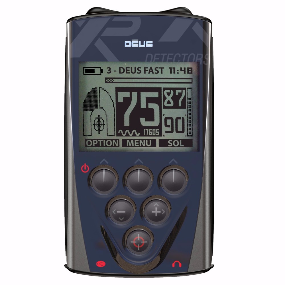 XP Deus Metal Detector – 11" X35 Coil, MI-4 Pinpointer, Remote, Wireless Setup