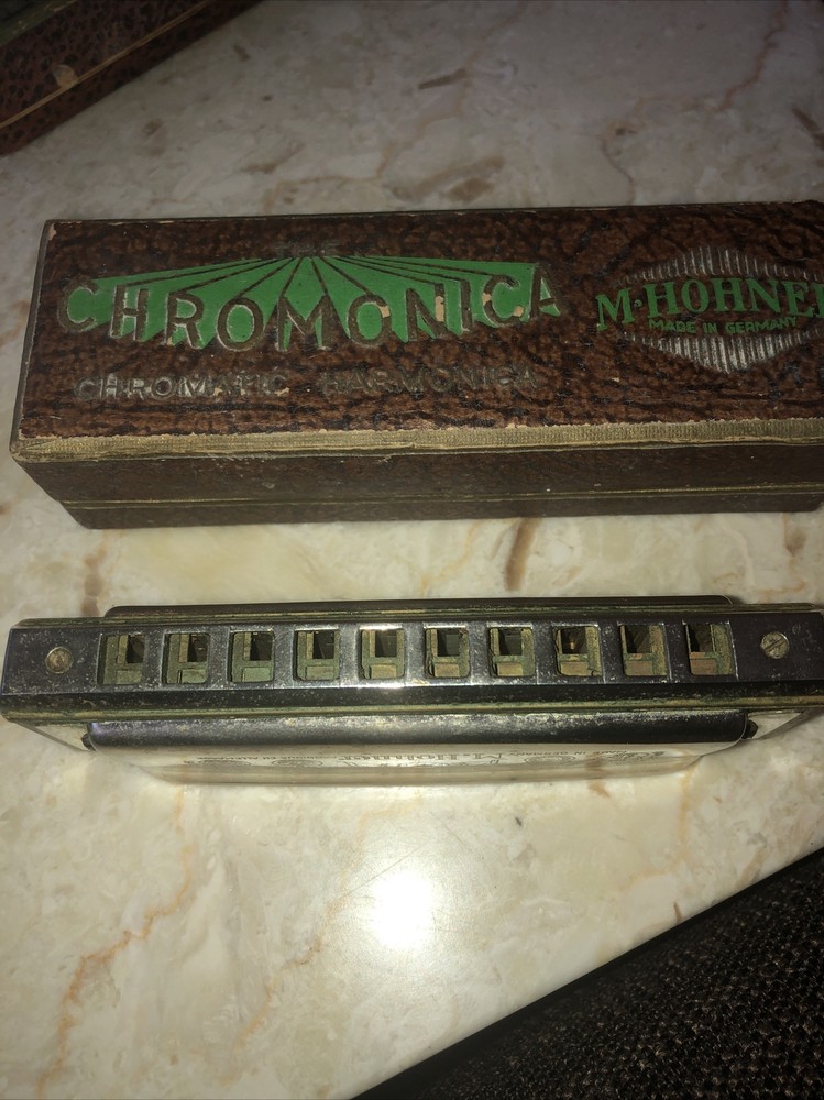 M Hohner Chromonica Harmonica In Box C