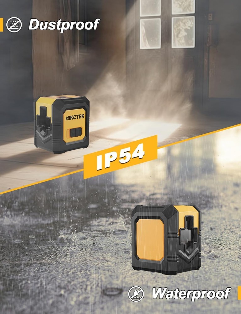 Laser Level with Tripod, Self-Leveling Green Beam Horizontal and