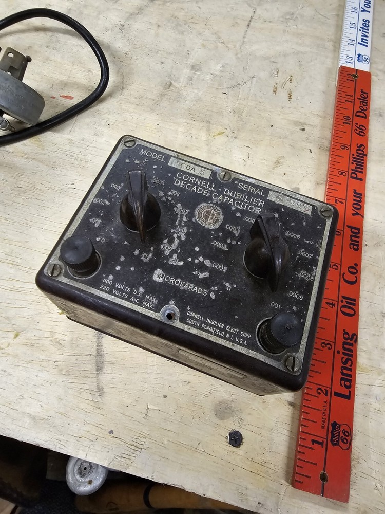 Vintage Cornell-Dubilier Decade Capacitor Model CDA 5