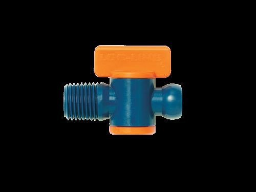 LOC LINE #21192 1/4" MALE NPT VALVE 2PC PACK - NEW - CONTROLS COOLANT FLOW