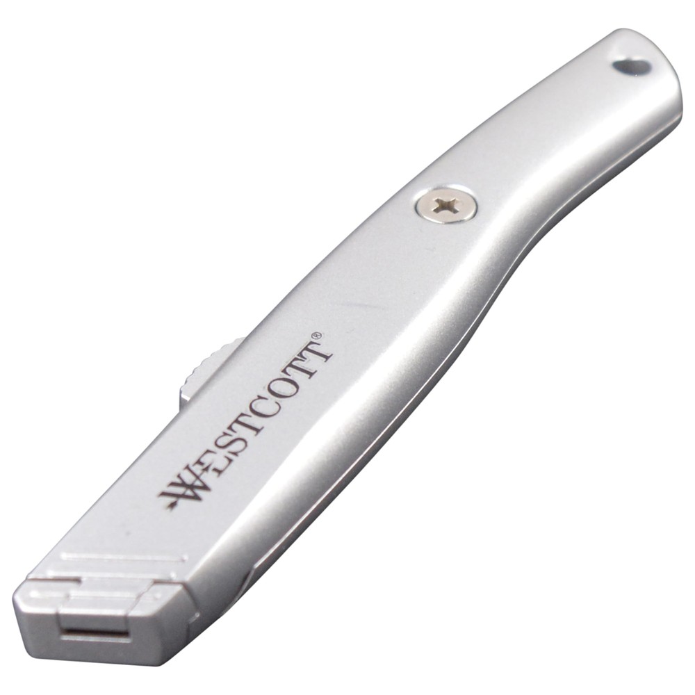 Aluminum Safety Cutter with Ceramic Blade Silver