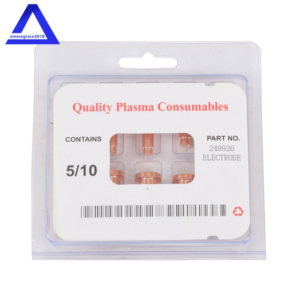 10Pack Plasma Electrode 249926 Tip 249928 Nozzle for XT40 XT30 XT30C Torch