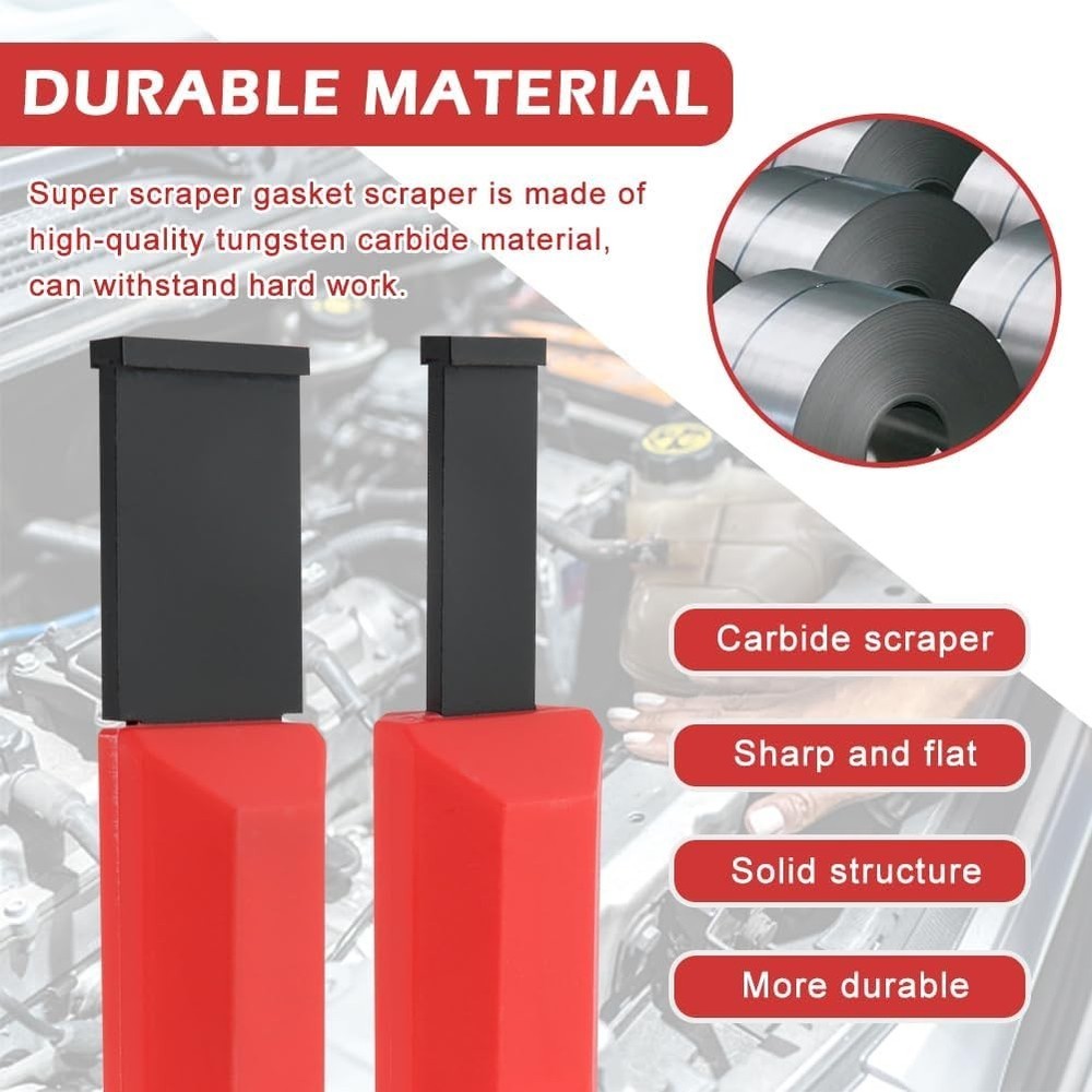 Tungsten Carbide Scraper Set Gasket Remover Tool for Engine Rust Glue Clean