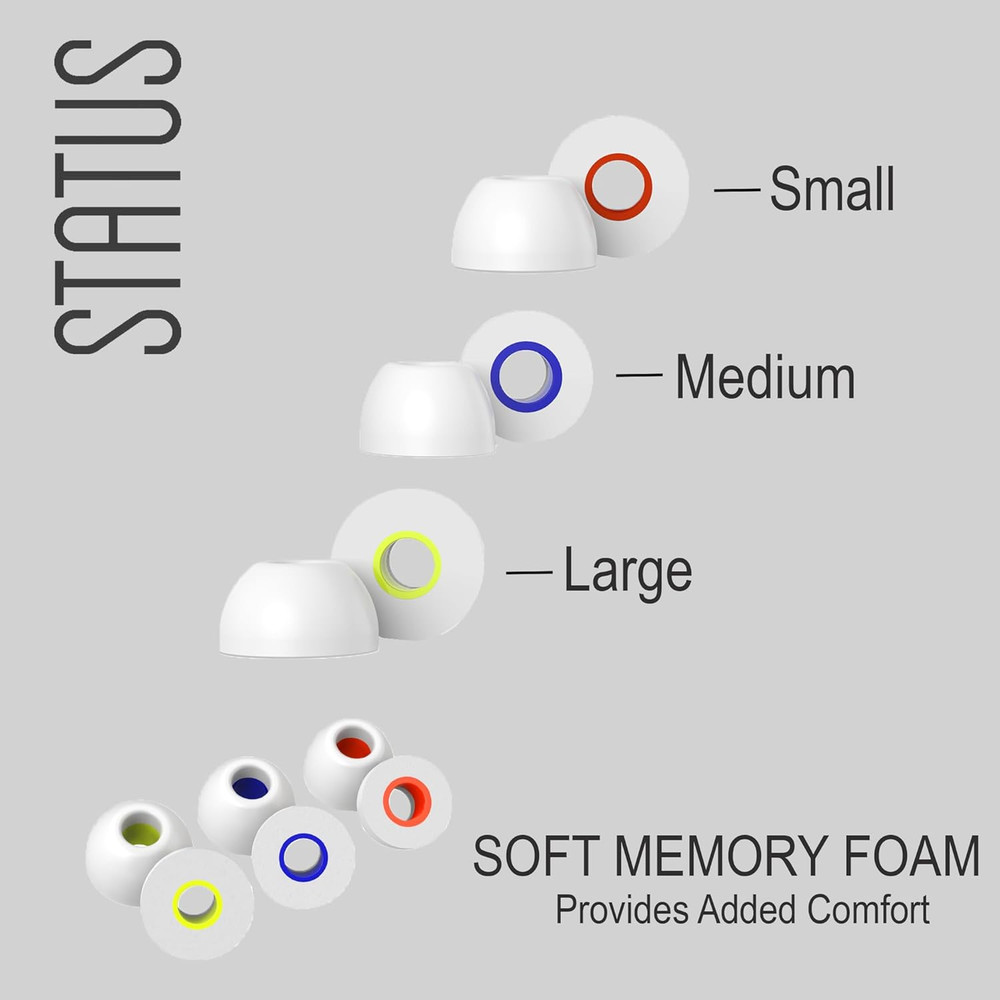 Audio Memory Foam Replacement Earbud Tips - for Between Pro and Between 3ANC Ear