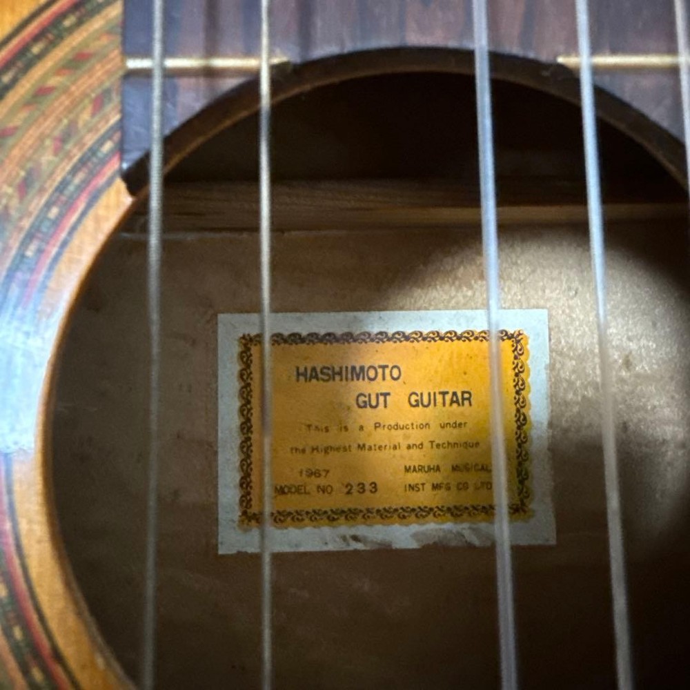 Hashimoto Gut Guitar Classical No. Japan Needs String Repair