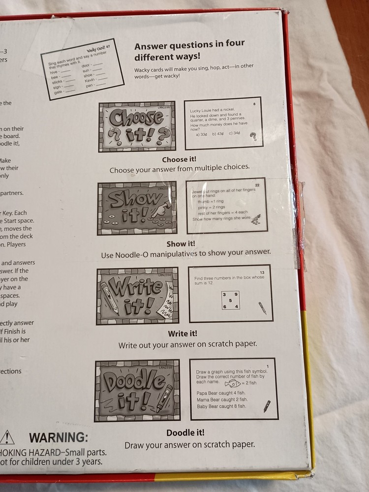 Math Noodlers Math Games Learning Well Games Grades 2-3 Math Skills