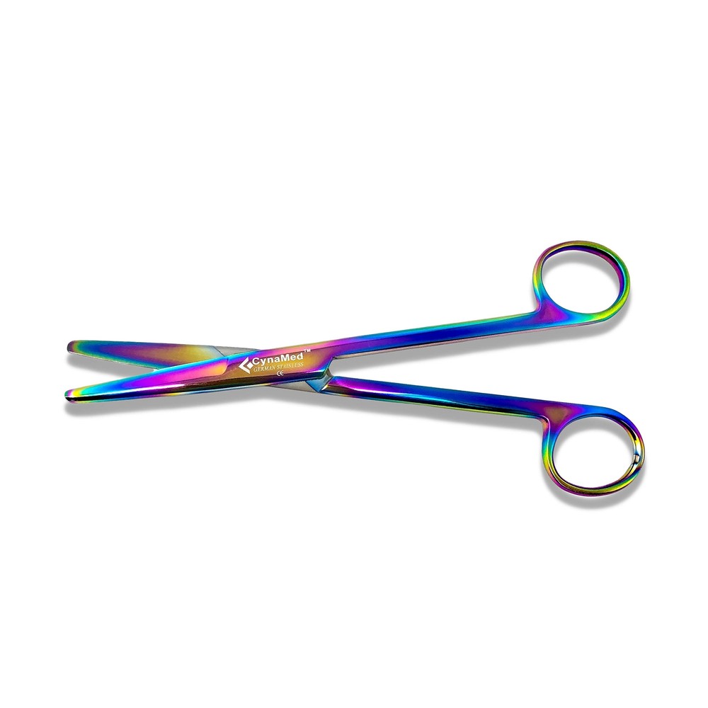 Cynamed Multicolor Titanium Coating Mayo Dissecting Scissors Thick Precision