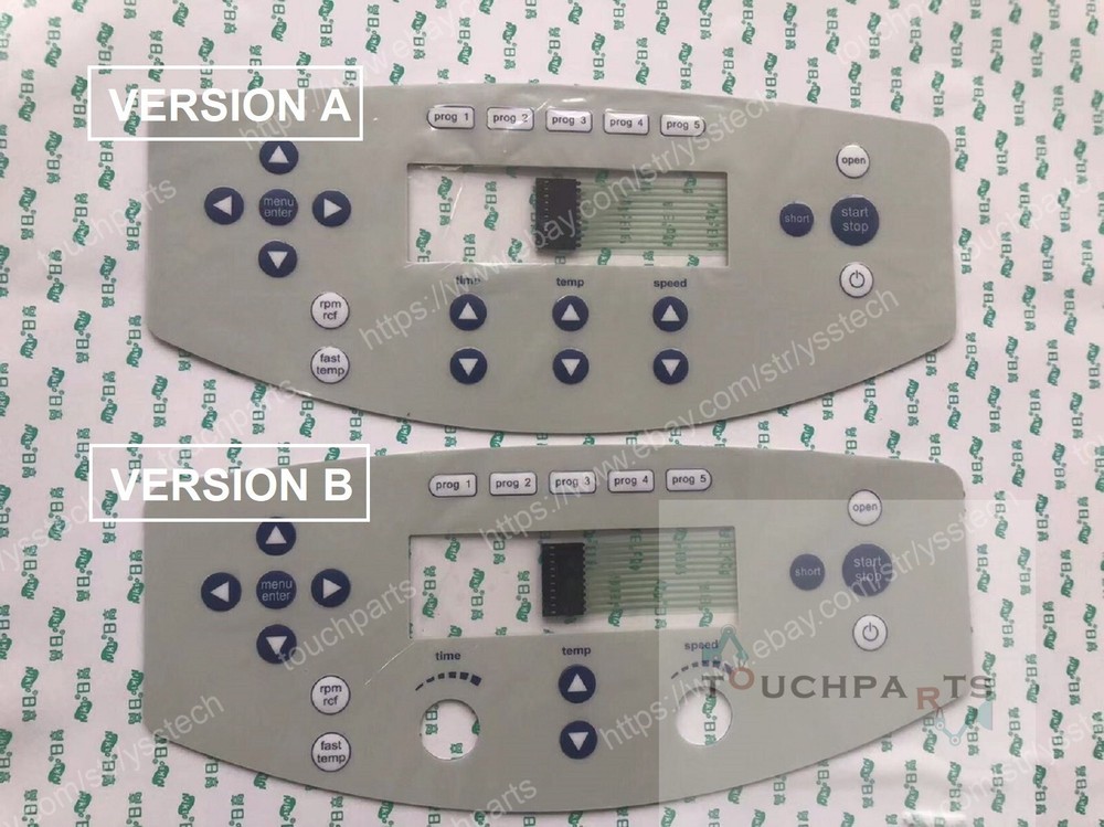 Operating Membrane Overlay for Eppendorf 5430R Refrigerated Centrifuge w/ Knobs