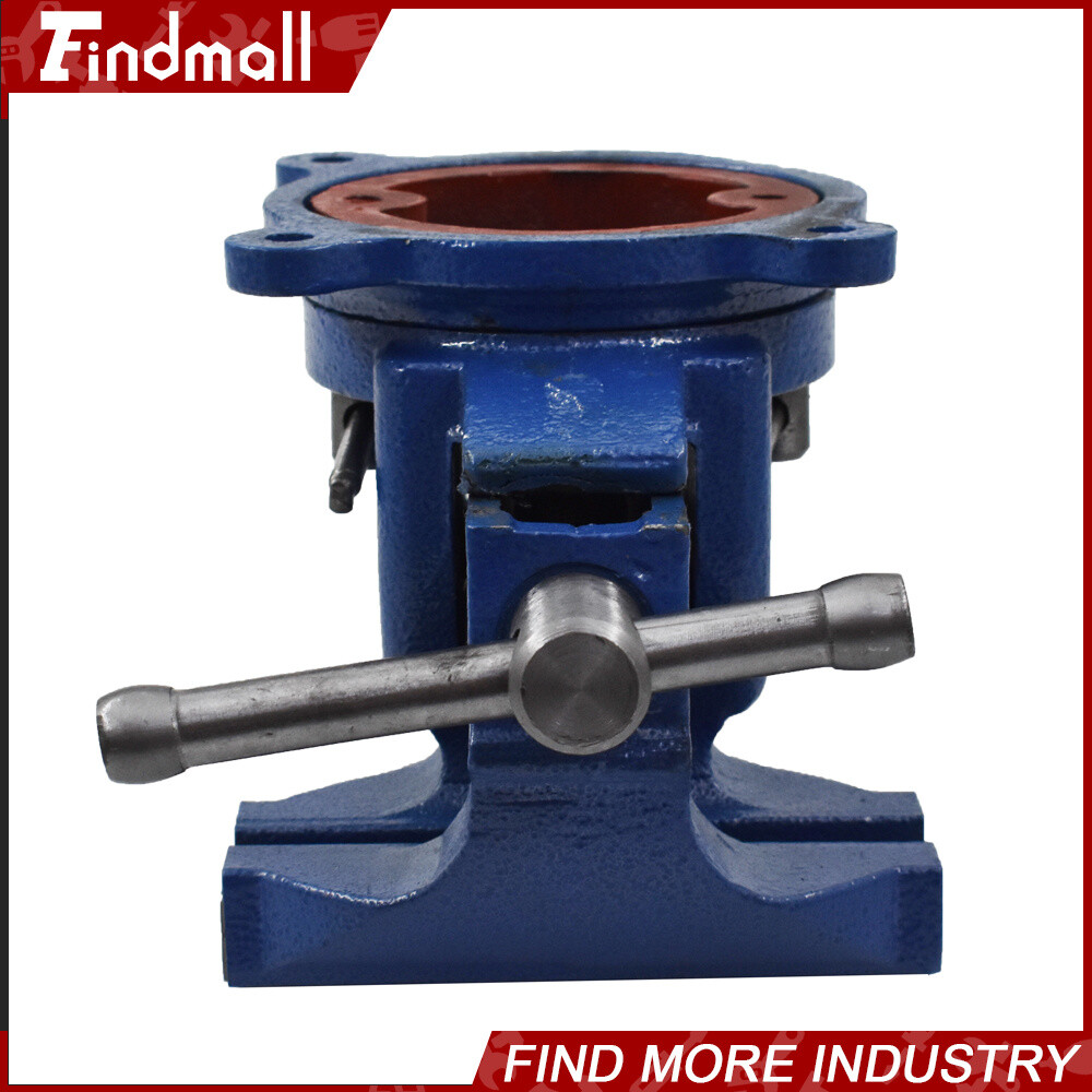 Findmall 5" Bench Vise with Anvil Swivel Locking Base Table Top Clamp Heavy Vice