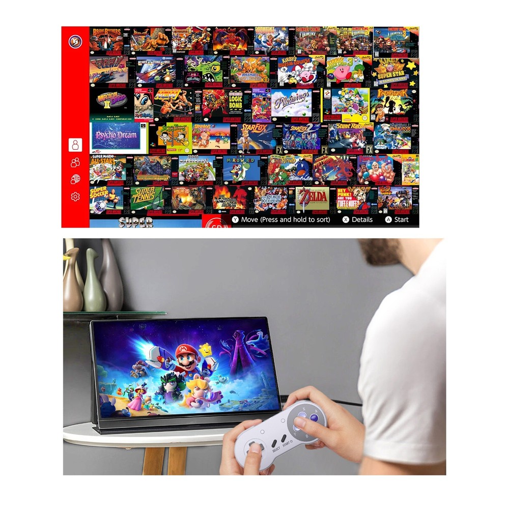 Wireless Controller for Super Nintendo Entertainment System Nintendo Switch NSO