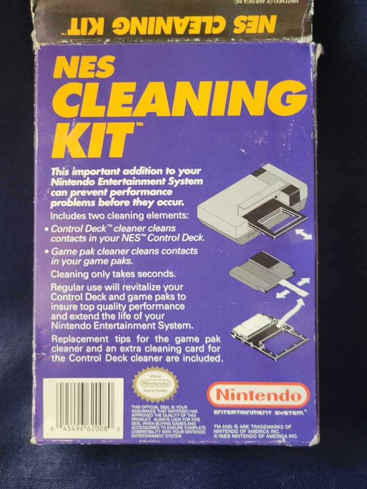 NES CLEANING KIT COMPLETE W/ POSTER Authentic Nintendo NES