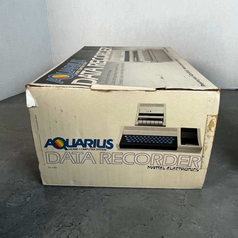 Mattel Electronics Aquarius Data Recorder 4394 Vintage Home Computer System New