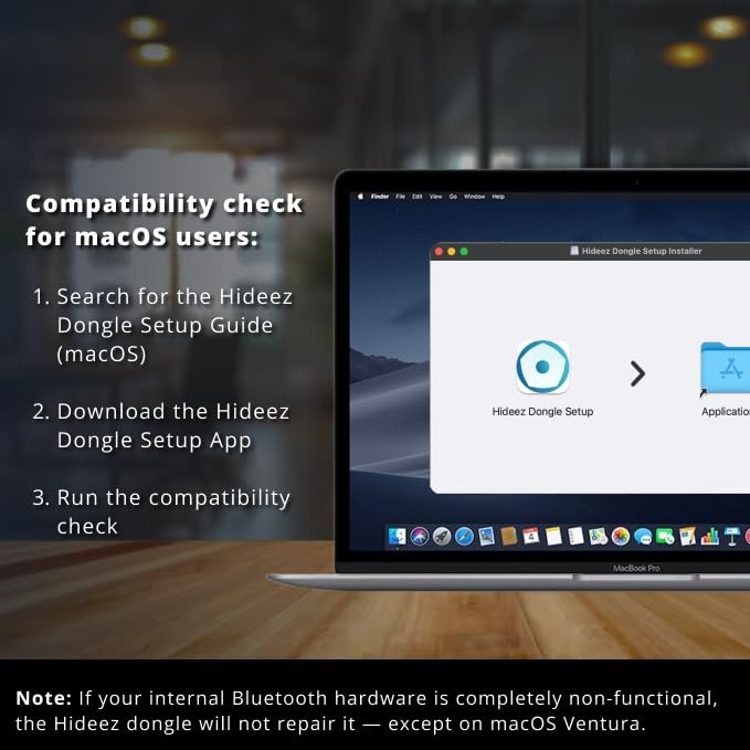 USB Bluetooth Adapter for PC macOS Linux ChromeOS Low Energy White