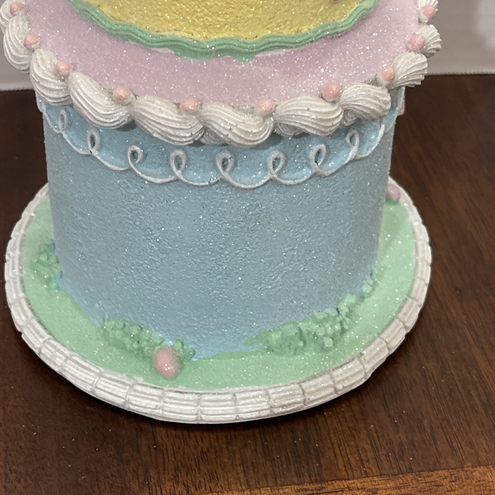 Easter Cake Cupcake Gingerbread House Bunny Carrot LIGHT UP Tabletop Decor 10.5"