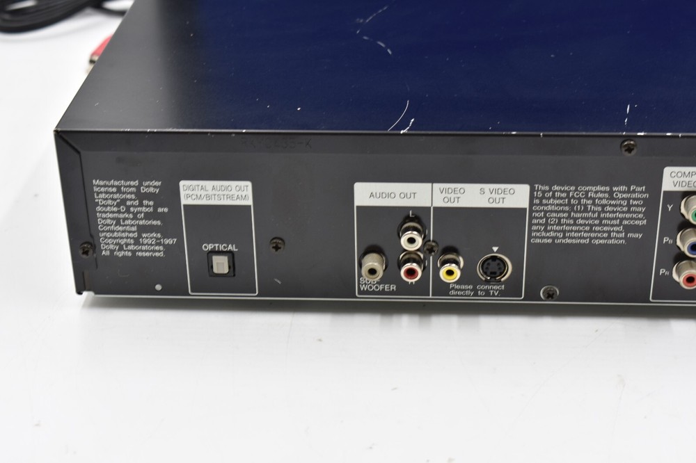 Panasonic DVD-RV31 DVD Video Player CD Player Tested Includes Remote & Cables