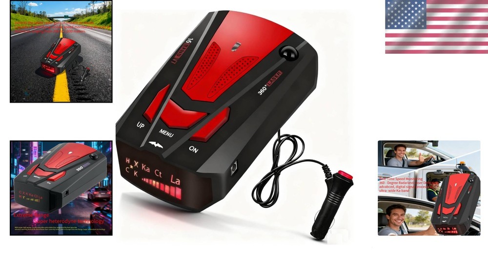 Radar Detector - Full Frequency Detection with Real-Time Voice Alerts