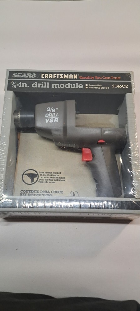 SEARS/CRAFTSMAN MODULAR TOOL SYSTEM 3/8” REVERSIBLE DRILL MODULE 914602