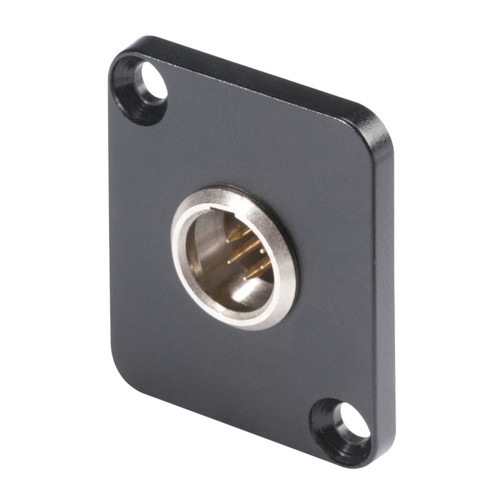 HICON Mini-XLR 5-in Built-in Plug Type D Flange Sysboxx Compatible