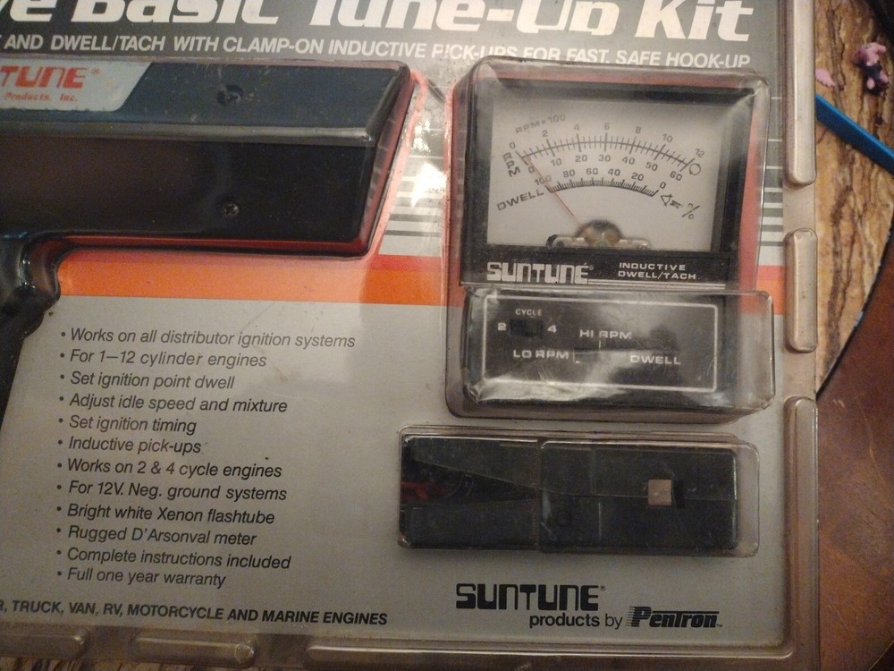 Vintage Suntune Inductive Tune-Up Testing Kit In Packaging CLEAN CP7717