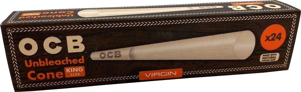 OCB Virgin Unbleached Cones King Size - 24 Pack