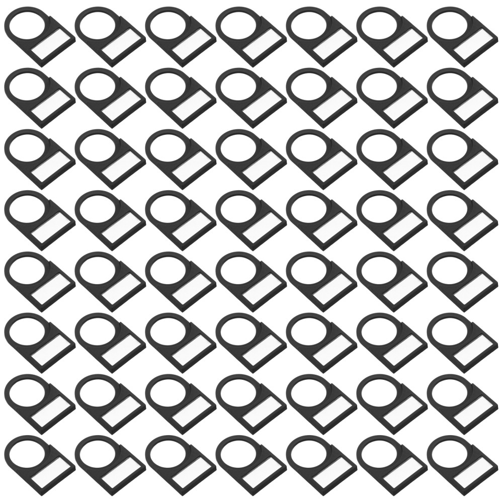 100 Pcs Electrical Logo Accessories Label Board Sign Back Button