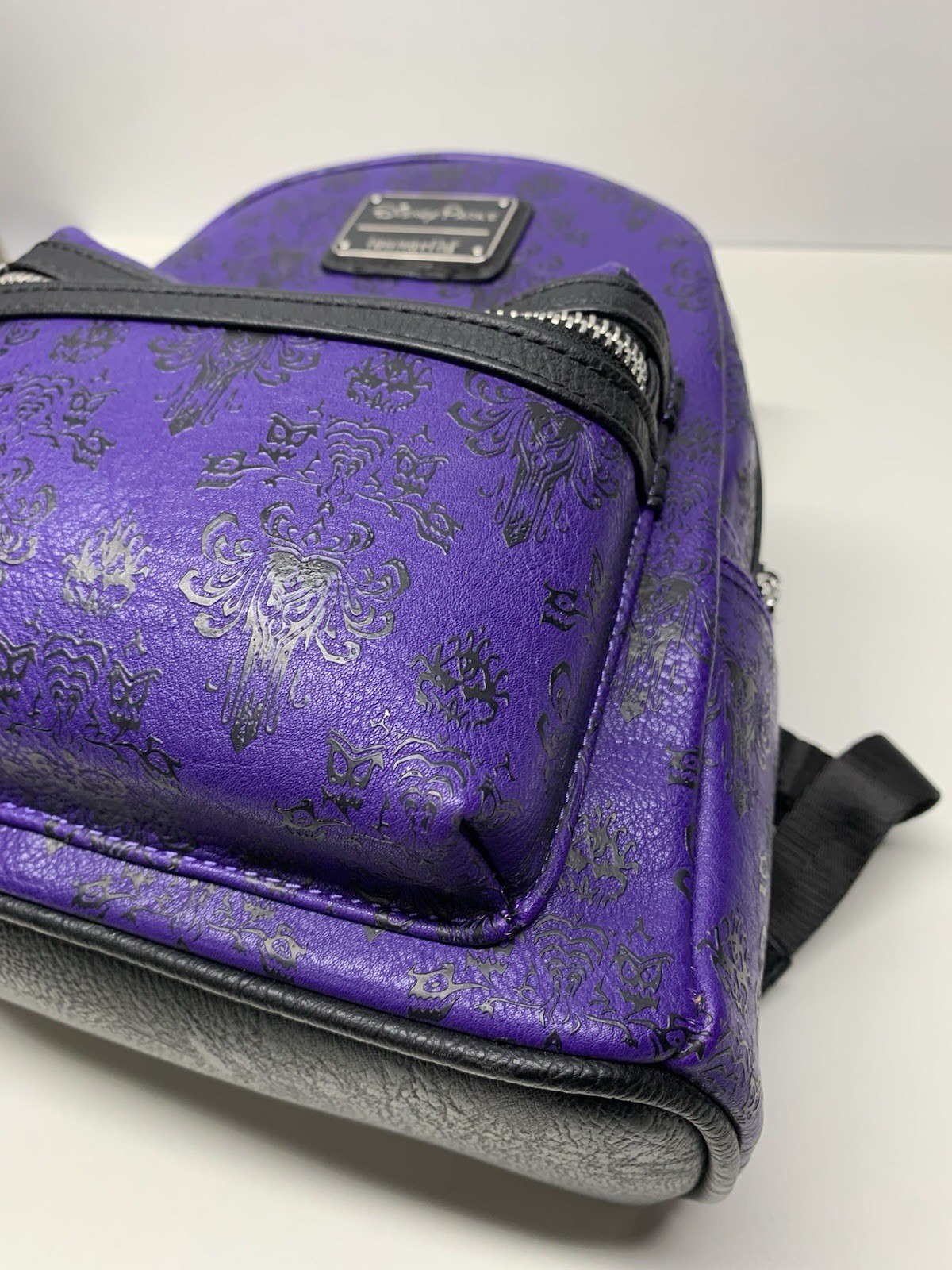 Rare Loungefly Disney Haunted Mansion Purple Backpack Amazing Condition