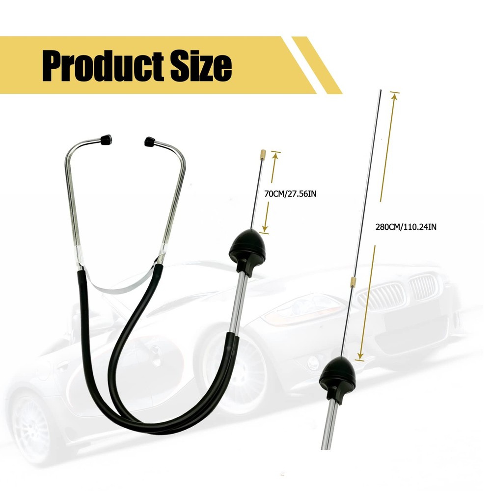Mechanic Stethoscope Automotive Engine Diagnostic Tool Sensitive Hearing
