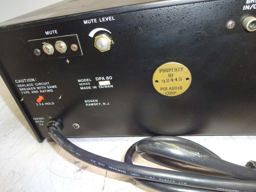 BOGEN DPA-80 POWER AMPLIFIER