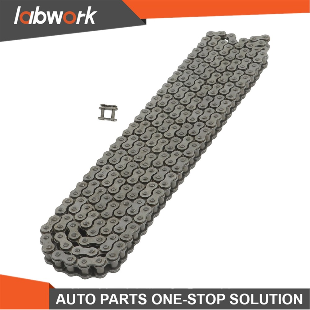 Labwork #40H Heavy Duty Roller Chain x 10 ft + 1 Connecting Links