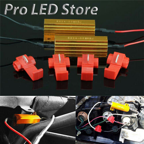 2x Load Resistor 50W 6RJ LED Decoder Fix Error Code Hyper Flash Turn Signal