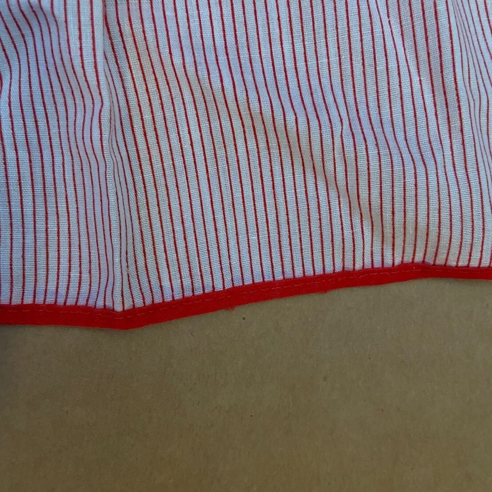 #5994 Handmade candycane pattern Christmas apron