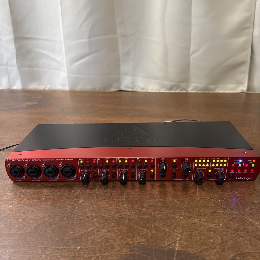 Behringer FCA1616 FireWire/USB Audio/ADAT/MIDI Interface with Cables