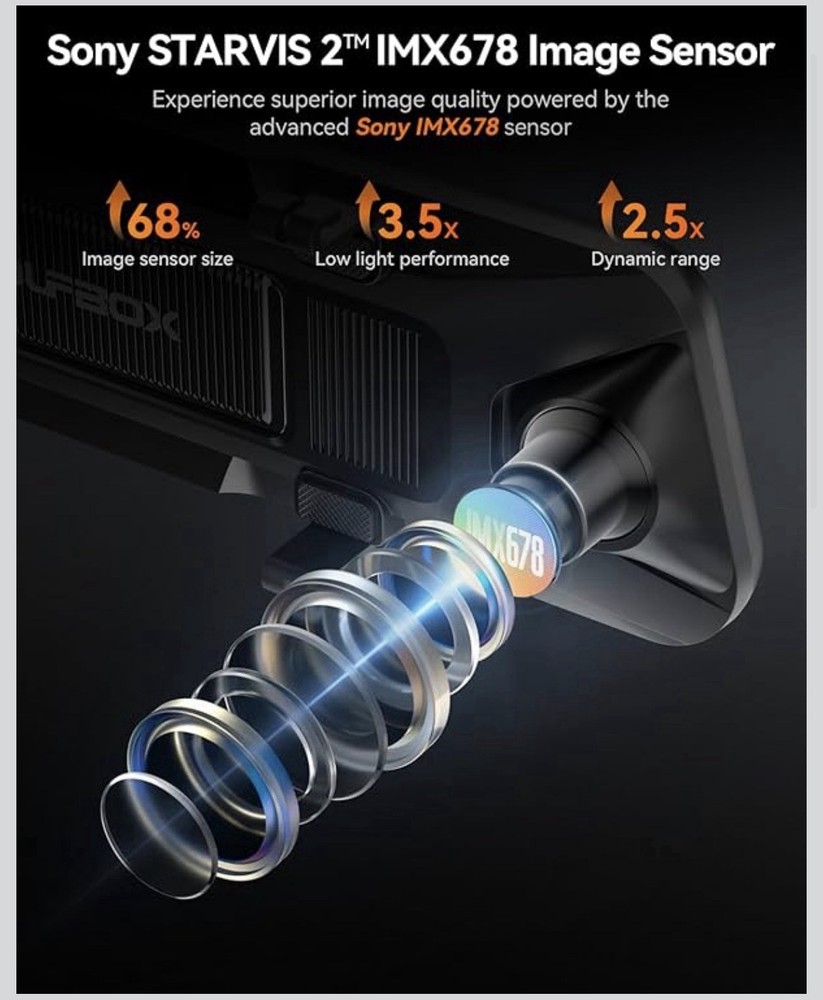 Dashcam Rearview mirror