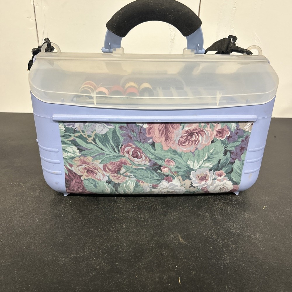 Vintage Sewing Case Caboodle Plus Extras.