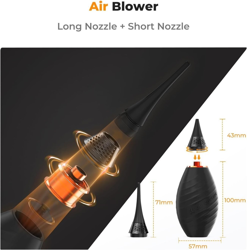 Advanced Camera Cleaning Kit: 10 Tools Including Air Blower & 15ml Cleaner