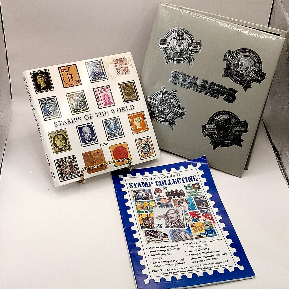 Beginners STAMP COLLECTION Hobby Books Looney Tunes Album Guide World Domestic