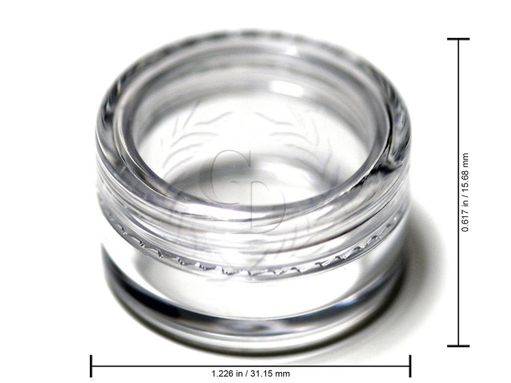 100 Pack Jars High Quality 5 Gram/ML Plastic empty sample Container Cosmetic